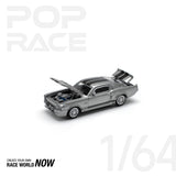POPRACE 1:64 1967 SHELBY MUSTANG GT500 GREY/BLACK