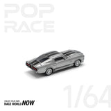 POPRACE 1:64 1967 SHELBY MUSTANG GT500 GREY/BLACK