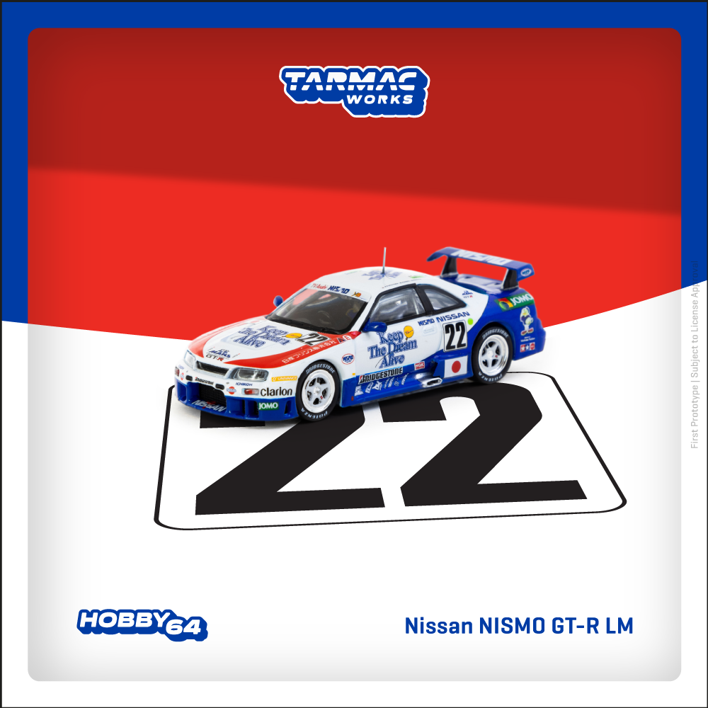 Tarmac Works 1/64 Nissan NISMO GT-R LM 24h of Le Mans 1995 #22 - HOBBY64