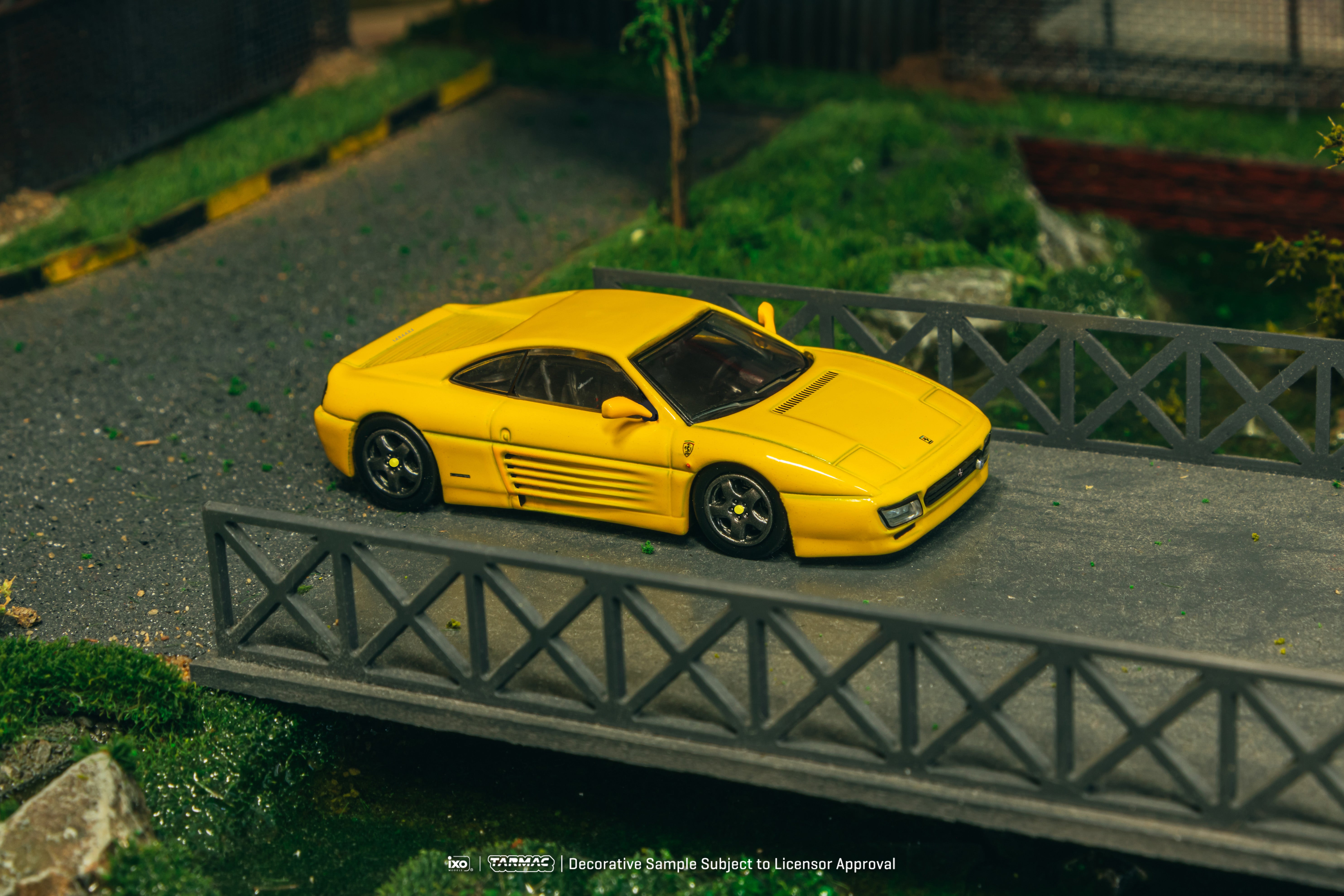 Tarmac Works X iXO Models 1/64 Ferrari 348 Challenge Yellow - ROAD64