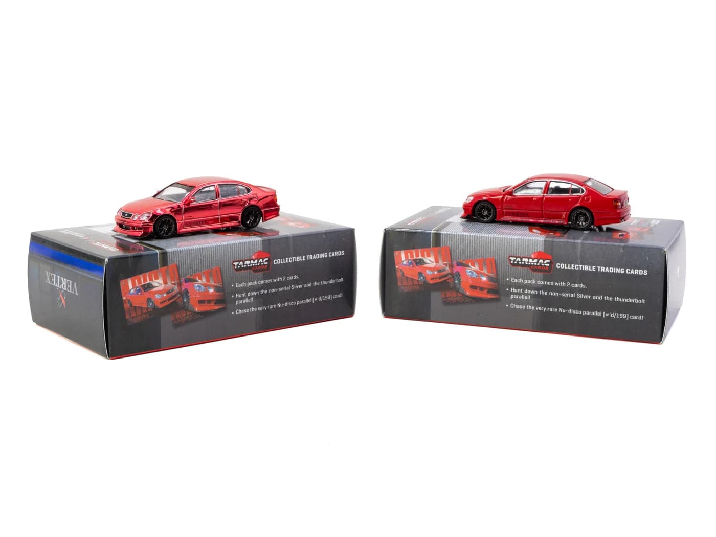 Tarmac Works 1:64 VERTEX Toyota Aristo JZS161 – Red - WITH CARDS – 1:64 diecast car – photo 8
