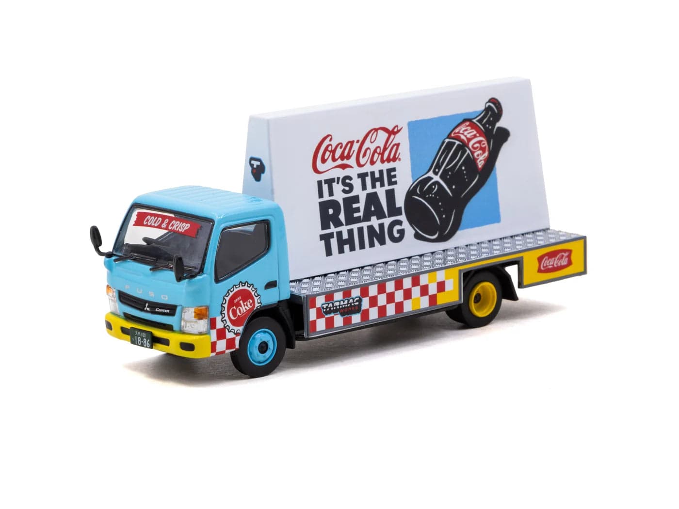 Tarmac Works 1:64 Mitsubishi Fuso Canter -Advertisement Truck COCA-COLA – 1:64 diecast car – photo 5