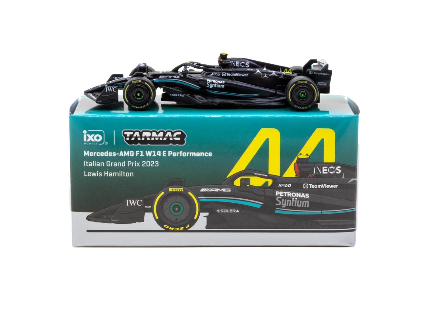 Tarmac Works 1:64 Mercedes-AMG F1 W14 E Performance Italian Grand Prix 2023 #44 Lewis Hamilton – 1:64 diecast car – photo 7