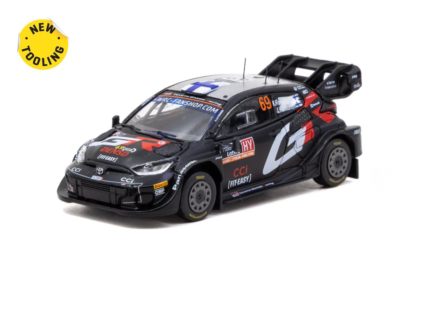 Tarmac Works 1:64 Toyota GR YARIS Rally1 HYBRID Rally Latvia 2024 Winner – 1:64 diecast car – photo 2