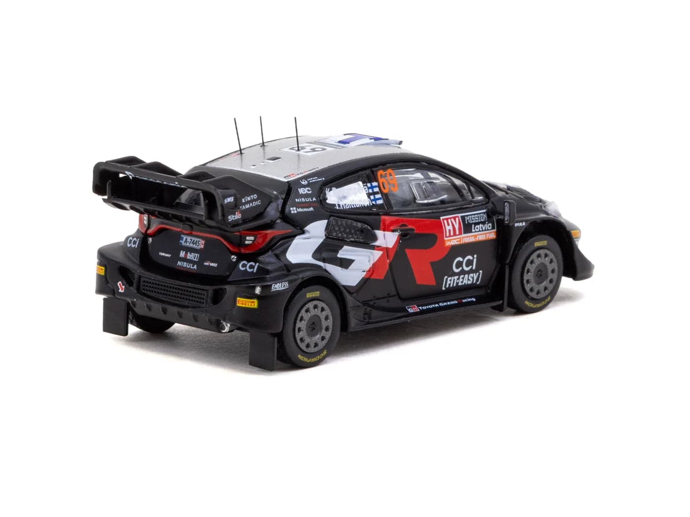 Tarmac Works 1:64 Toyota GR YARIS Rally1 HYBRID Rally Latvia 2024 Winner – 1:64 diecast car – photo 3