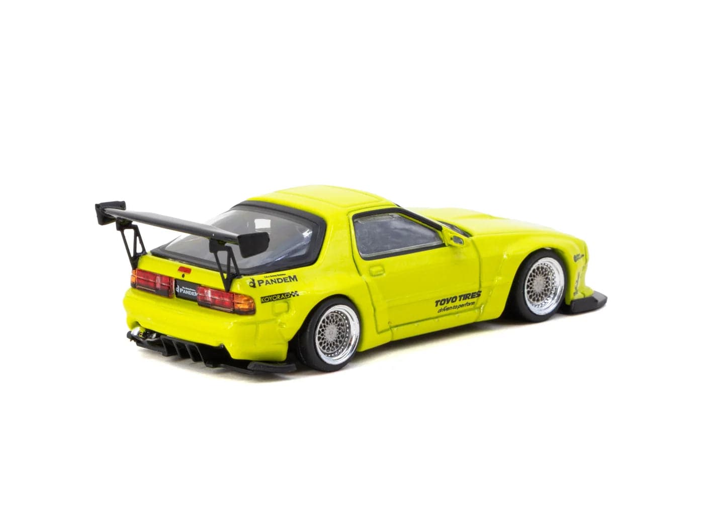 Tarmac Works 1:64 Pandem Mazda RX-7 FC3S Yellow – 1:64 diecast car – photo 4