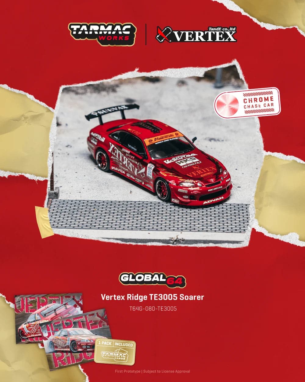 Tarmac Works 1:64 Vertex Ridge TE3005 Soarer – 1:64 diecast car – photo 1