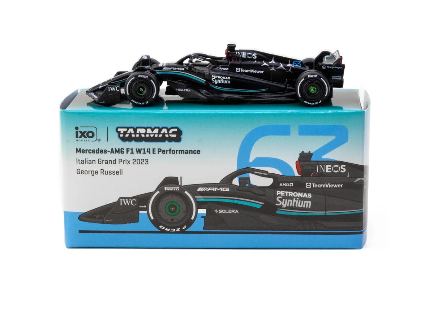 Tarmac Works 1:64 Mercedes-AMG F1 W14 E Performance Italian Grand Prix 2023 George Russell – 1:64 diecast car – photo 5
