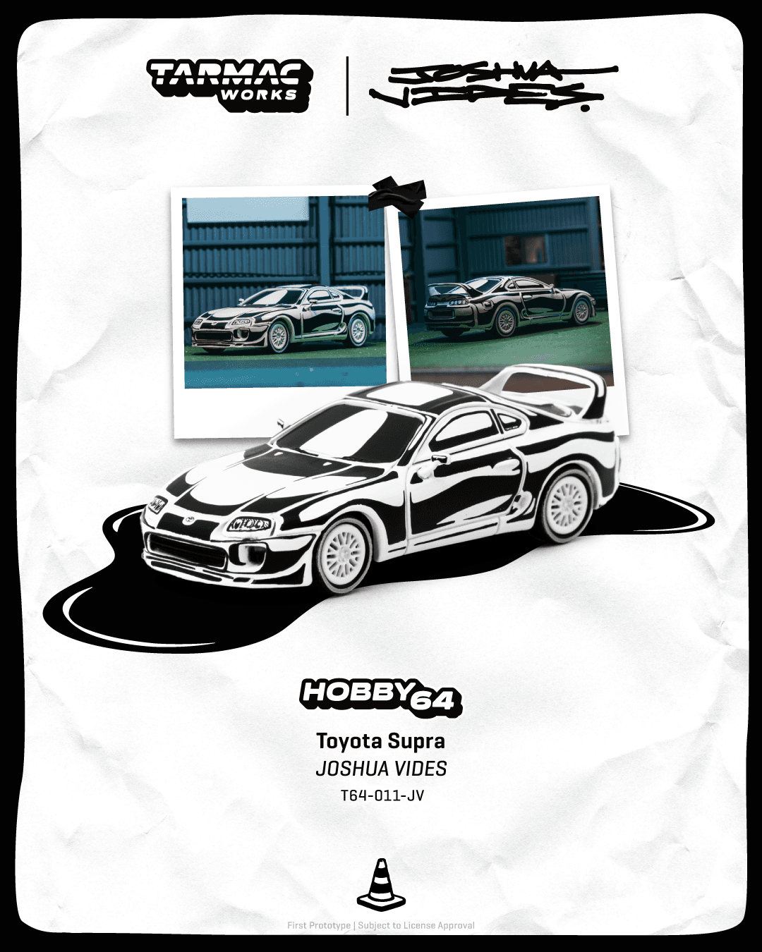 Tarmac Works 1:64 Toyota Supra – Designed by JOSHUA VIDES – Hobby64 – 1:64 diecast car – photo 1