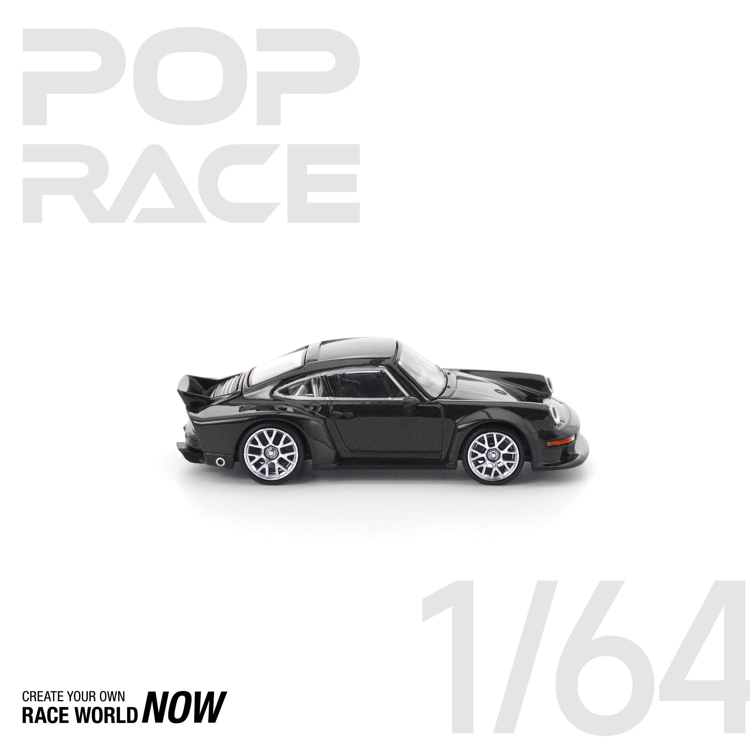 POPRACE 1:64 PORSCHE SINGER DLS TURBO (ROAD) BLACK – 1:64 POP Race diecast car – photo 5