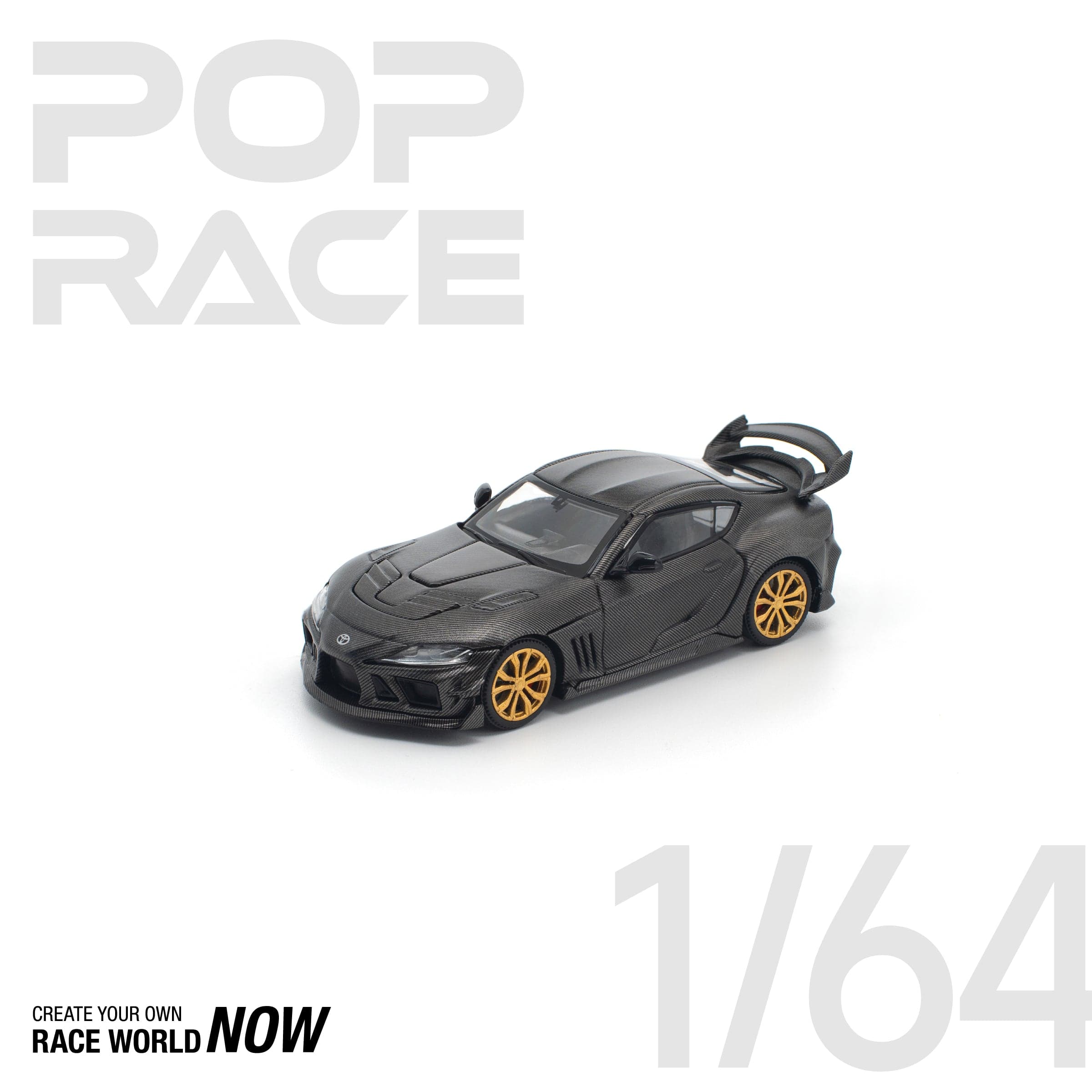 POPRACE 1:64 DARWIN PRO 66G WBK SUPRA A90 CARBON EDITION – 1:64 POP Race diecast car – photo 1