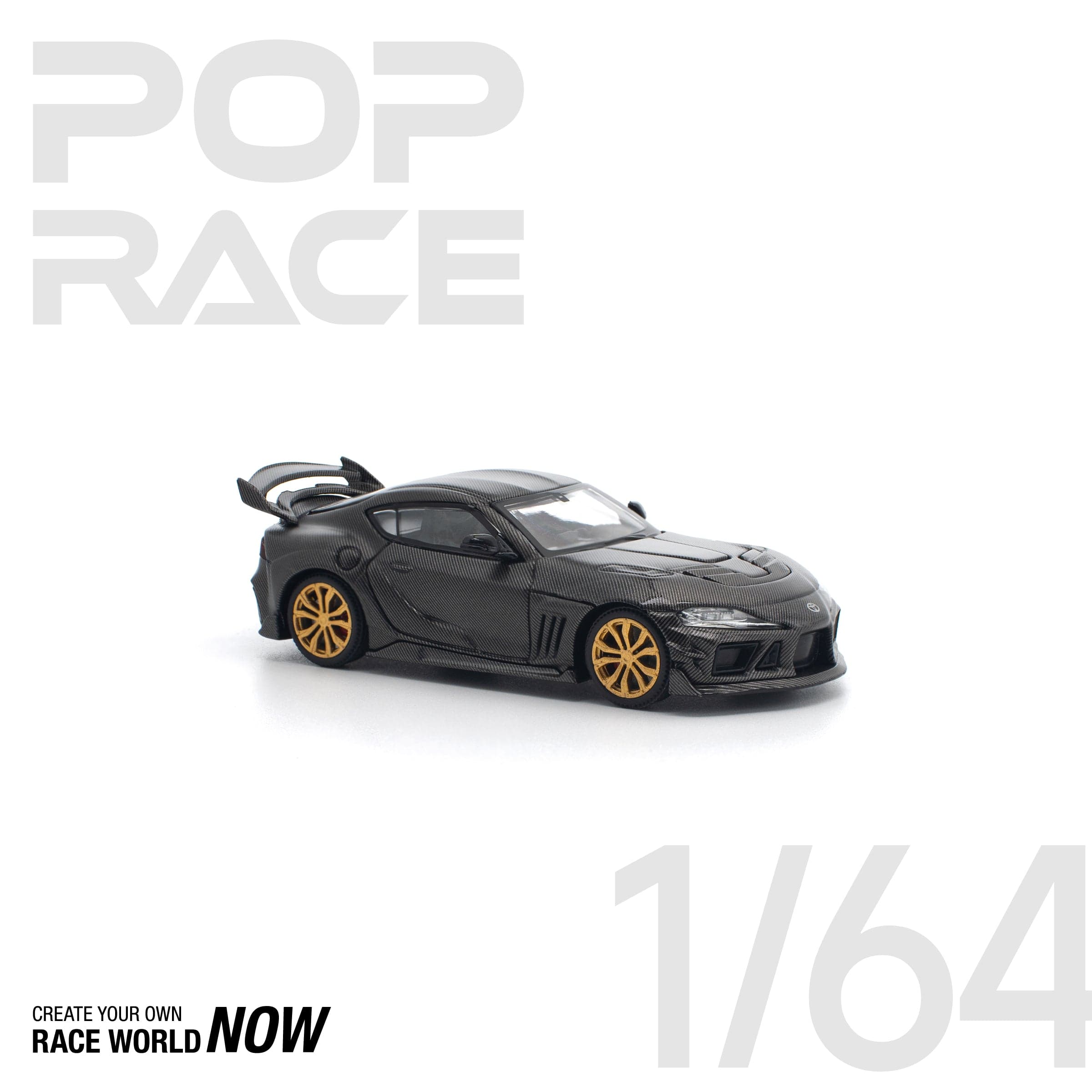 POPRACE 1:64 DARWIN PRO 66G WBK SUPRA A90 CARBON EDITION – 1:64 POP Race diecast car – photo 2
