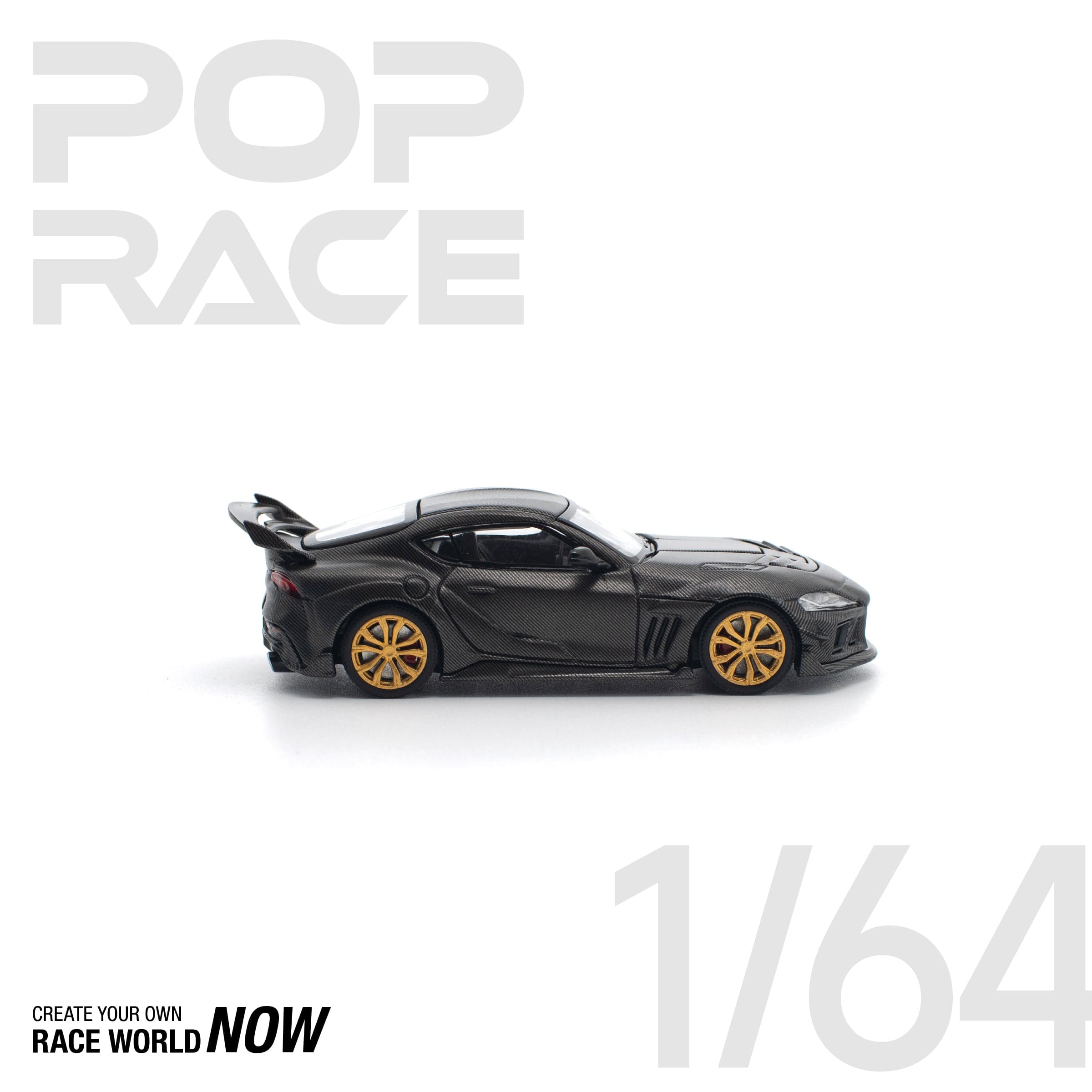 POPRACE 1:64 DARWIN PRO 66G WBK SUPRA A90 CARBON EDITION – 1:64 POP Race diecast car – photo 3