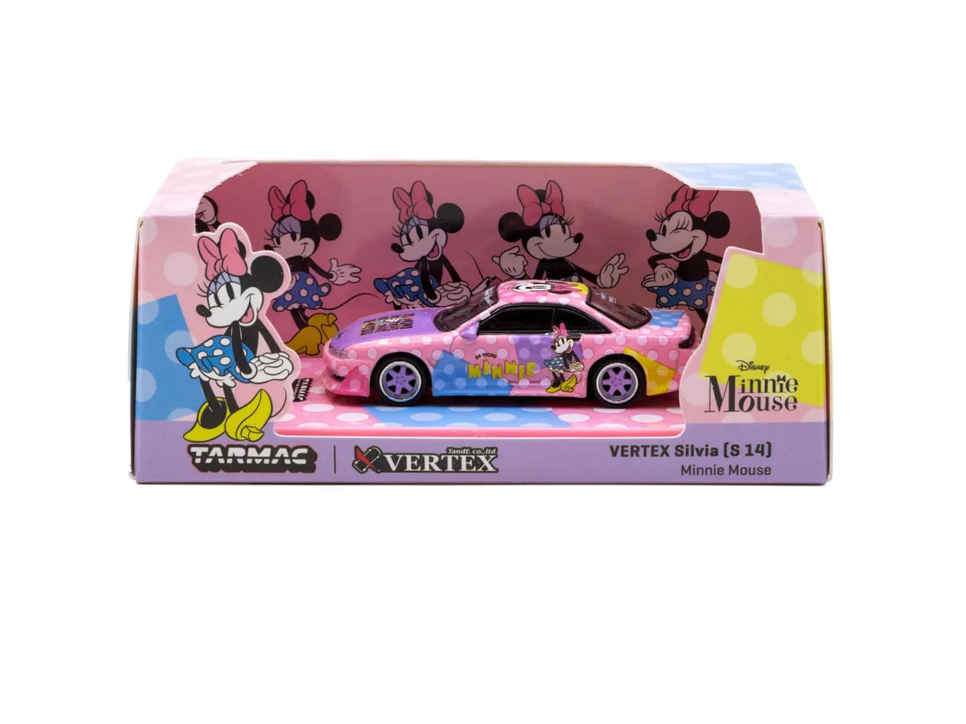 Tarmac Works VERTEX Silvia (S 14) Minnie Mouse - GLOBAL64 – 1:64 diecast car – photo 6