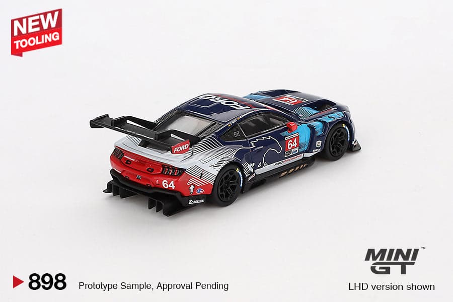 Ford Mustang GT3 #64 Ford Multimatic Motorsports 2024 IMSA Daytona 24 Hrs – 1:64 Mini GT diecast car – photo 4