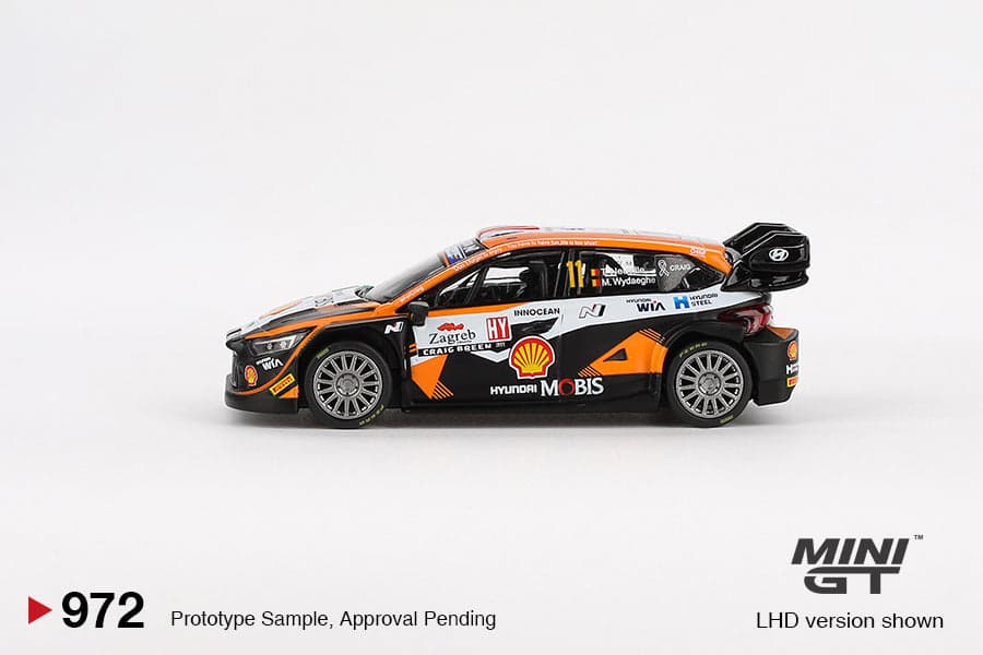 Hyundai i20 N Rally1 #11 2023 Rally Croatia Power Stage Winner - BOX PACKAGING – 1:64 Mini GT diecast car