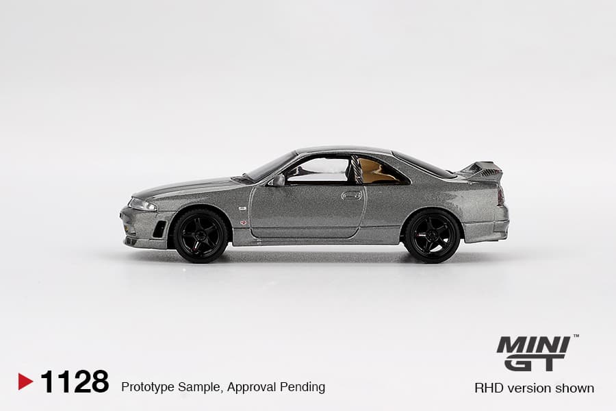 NISSAN Skyline GT-R Dark Metal Gray (NISMO BCNR33 CRS Version) – 1:64 Mini GT diecast car