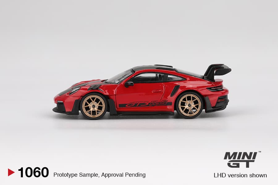 Porsche 911 (992) GT3 RS Weissach Package Guards Red – 1:64 Mini GT diecast car