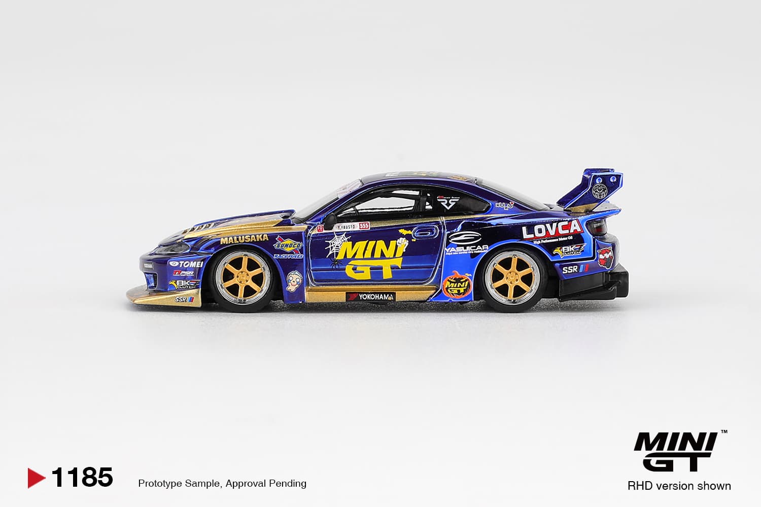 Nissan LB-Super Silhouette S15 SILVIA #555 Team MINI GT Liberty Walk 2025 Formula Drift Halloween Special – 1:64 diecast car