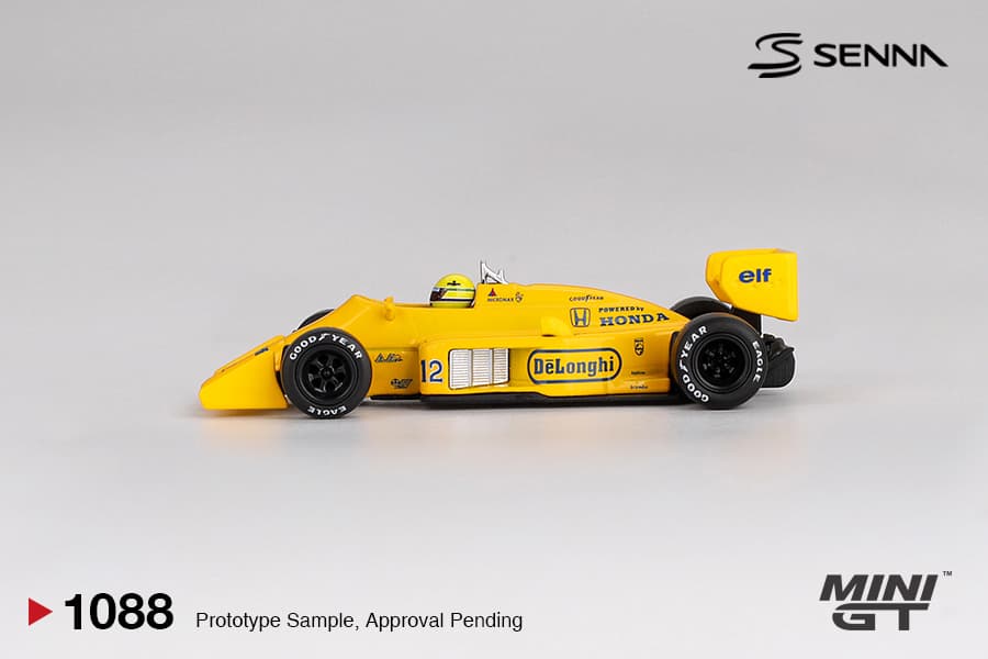 Lotus 99T #12 Ayrton Senna 1987 Monaco Grand Prix Winner – 1:64 Mini GT diecast car