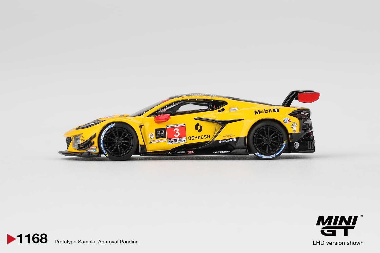 Chevrolet Corvette Z06 GT3.R #3 Corvette Racing by Pratt Miller Motorsports 2025 IMSA Daytona 24 Hrs – 1:64 Mini GT diecast car