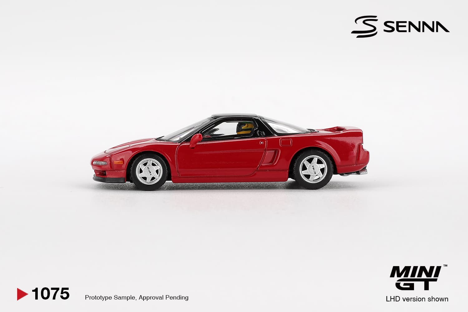 Honda NS-X Prototype Midship Sports 1989 Ayrton Senna w/ Figure – 1:64 Mini GT diecast car