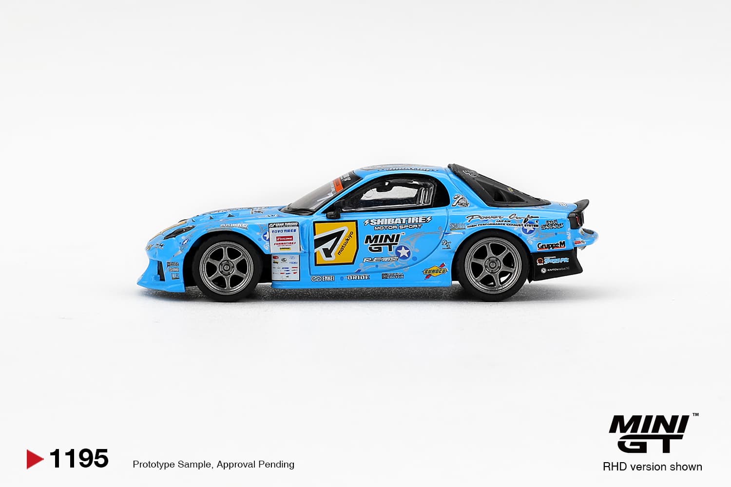 Mazda RX-7 RE-Amemiya 2025 D1GP – 1:64 Mini GT diecast car