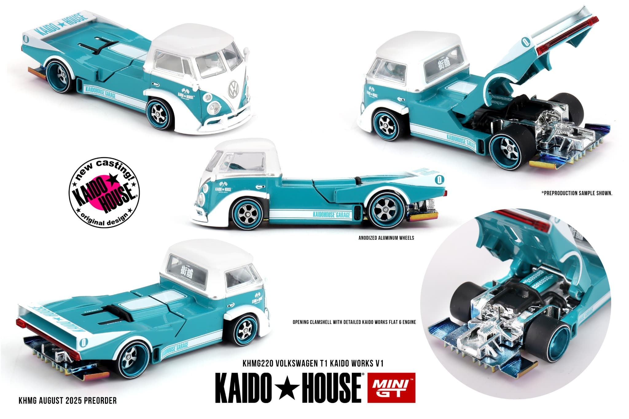Volkswagen T1 KAIDO WORKS V1 – 1:64 Kaido House diecast car