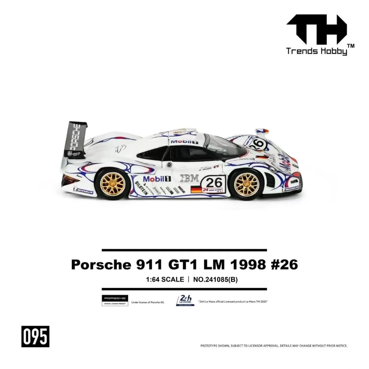 Trends Hobby 1:64 Porsche 911 GT1 LM 1988 #26 - Champion – 1:64 diecast car – photo 2