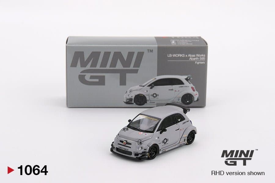 MINI GT Abarth 595 LB WORKS Abas Works Fighters – 1:64 diecast car