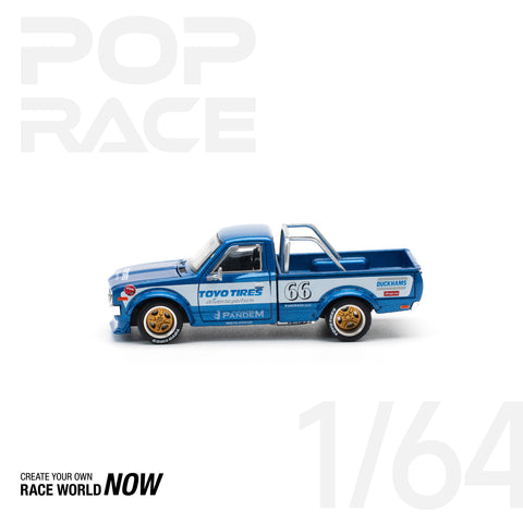 POPRACE 1:64 PANDEM DATSUN 620 BLUE
