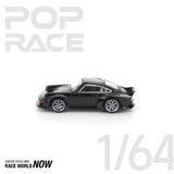 POPRACE 1:64 PORSCHE SINGER DLS TURBO (ROAD) BLACK