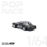 POPRACE 1:64 SKYLINE GT-R DRIFT (HAKOSUKA) - COCA COLA ZERO JP BLACK CHROME