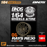 1/64 ABS Plastic Wheel & Tire Set – BNDS | Bronze - 1ISTO64