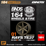 1/64 ABS Plastic Wheel & Tire Set – BNDS | Bronze - 1ISTO64
