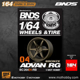1/64 ABS Plastic Wheel & Tire Set – BNDS | Bronze - 1ISTO64