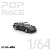POPRACE 1:64 PORSCHE SINGER DLS TURBO (ROAD) BLACK