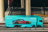 Tarmac Works 1/64 Mitsubishi Fuso Super Great LB-TRUCKS Light Blue - TRUCK64