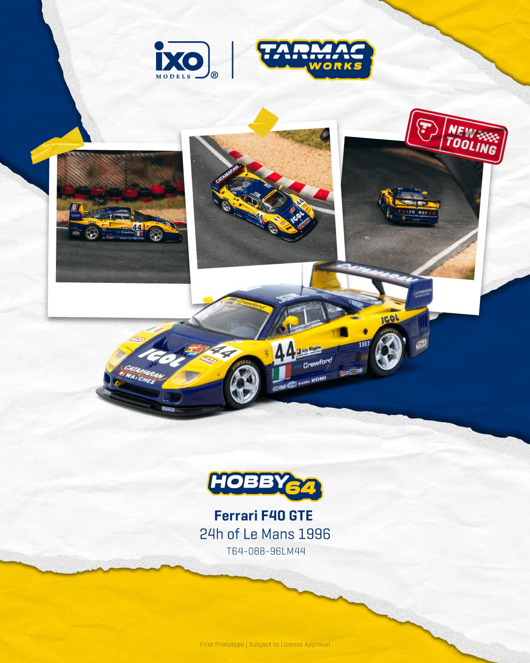 Tarmac Works 1:64 Ferrari F40 GTE 24h of Le Mans
