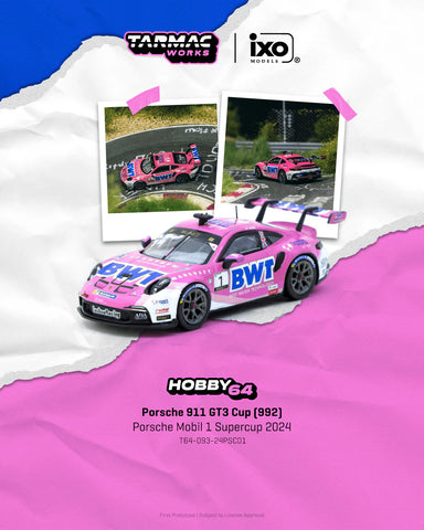 Tarmac Works 1:64 Porsche 911 GT3 Cup (992) Porsche Mobil 1 Supercup 2024