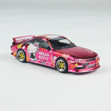Tarmac Works 1:64 VERTEX Silvia (S 14), Hello Kitty, Pink Chrome