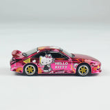 Tarmac Works 1:64 VERTEX Silvia (S 14), Hello Kitty, Pink Chrome