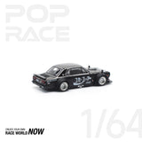 POPRACE 1:64 SKYLINE GT-R DRIFT (HAKOSUKA) - COCA COLA ZERO JP BLACK CHROME