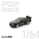 POPRACE 1:64 PANDEM Nissan Silvia S13 - Black