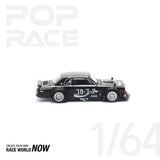 POPRACE 1:64 SKYLINE GT-R DRIFT (HAKOSUKA) - COCA COLA ZERO JP BLACK CHROME