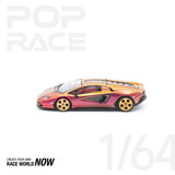 POPRACE 1:64 LAMBORGHINI COUNTACH LP 800-4 - BLU HAL
