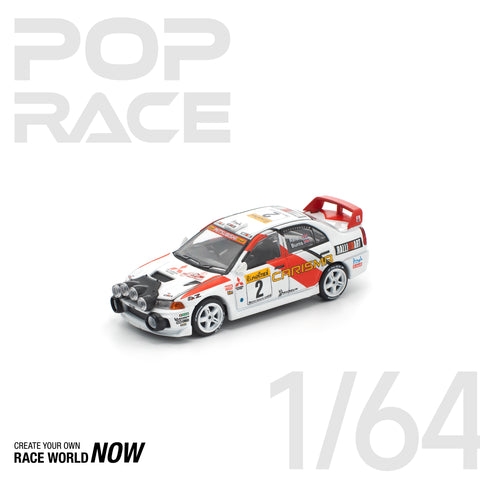 POPRACE 1:64 Mitsubishi Lancer Evolution IV - 1998 Monte Carlo Rally
