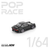 POPRACE 1:64 PORSCHE SINGER DLS TURBO (ROAD) BLACK