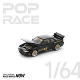 POPRACE 1:64 PANDEM Nissan Silvia S13 - Black
