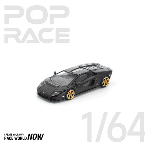 POPRACE 1:64 LAMBORGHINI COUNTACH LPI 800-4 DEEP BLACK